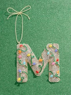 Let It Glow Initial Ornament - Let It Glow Initial -Baublebar 100472 Green M