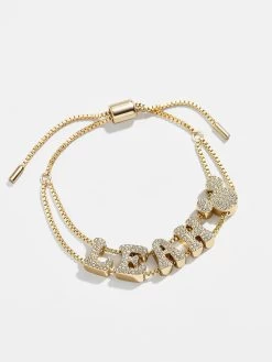 Mickey Mouse Disney Custom Slider Bracelet - Gold/Pavé 11 Mickey Mouse Disney Custom Slider Bracelet - Gold/Pavé -Baublebar 100498 G 02 v2