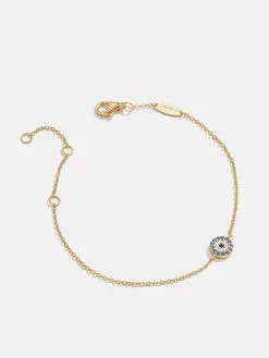 18K Gold Evil Eye Bracelet - Pavé Evil Eye -Baublebar 100541 G 02