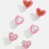 Sweetheart Kids' Earring Set - Pink 1 Sweetheart Kids' Earring Set - Pink -Baublebar 100777 G 01
