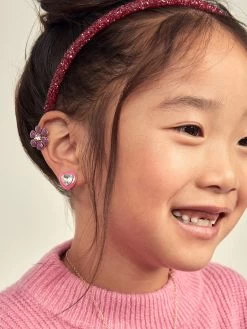 Sweetheart Kids' Earring Set - Pink -Baublebar 100777 m2