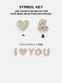 Sugar Coated Custom Ornament - Gold/Pavé -Baublebar 100781 SymbolKey