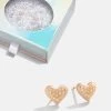Child At Heart 18K Gold Kids' Earrings - Light Pink -Baublebar 100967 G 03