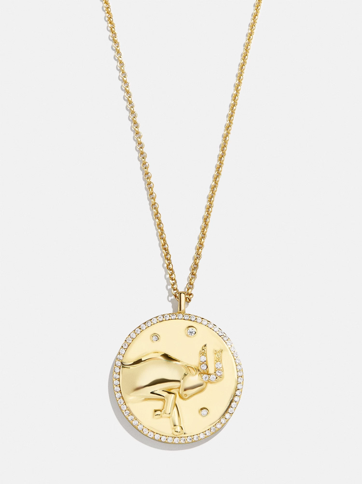 Zodiac 18K Gold Medallion Necklace 11 Zodiac 18K Gold Medallion Necklace - Image 9