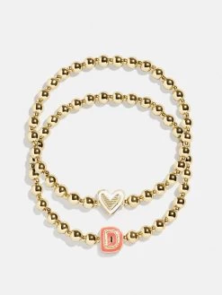 Initial & Heart Kids' Pisa Bracelet Set - Initial & Heart -Baublebar 103065 Group D