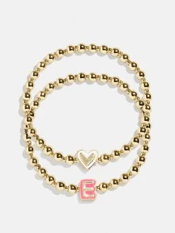 Initial & Heart Kids' Pisa Bracelet Set - Initial & Heart -Baublebar 103065 Group E