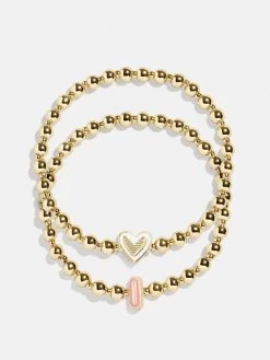 Initial & Heart Kids' Pisa Bracelet Set - Initial & Heart -Baublebar 103065 Group I