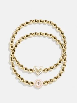 Initial & Heart Kids' Pisa Bracelet Set - Initial & Heart -Baublebar 103065 Group O