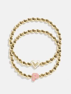 Initial & Heart Kids' Pisa Bracelet Set - Initial & Heart -Baublebar 103065 Group P