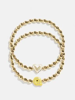 Initial & Heart Kids' Pisa Bracelet Set - Initial & Heart -Baublebar 103065 Group Q