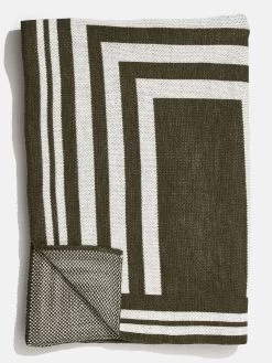 Letter Together Custom Blanket - Natural / Olive -Baublebar 103148 G 02