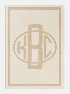 Monogram Custom Blanket - Natural / Beige