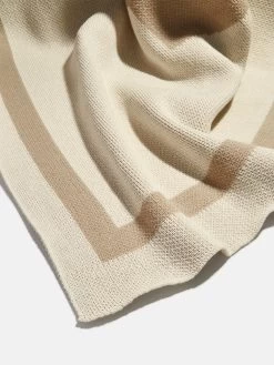 Monogram Custom Blanket - Natural / Beige -Baublebar 103167 G 03