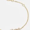 18K Gold Pavé Custom Nameplate Bracelet - Gold -Baublebar 103199 G 01