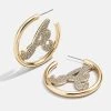 MLB Gold Logo Hoops - Atlanta Braves -Baublebar 104384 G 01