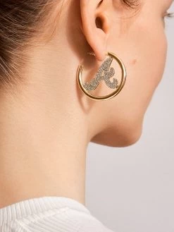 MLB Gold Logo Hoops - Atlanta Braves -Baublebar 104384 m