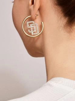 MLB Gold Logo Hoops - San Diego Padres -Baublebar 104388 m