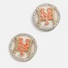 MLB Statement Stud Earrings - New York Mets -Baublebar 104400 G 01