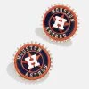MLB Statement Stud Earrings - Houston Astros