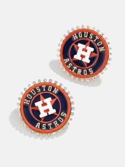 MLB Statement Stud Earrings - Houston Astros