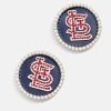 MLB Statement Stud Earrings - St. Louis Cardinals