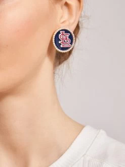 MLB Statement Stud Earrings - St. Louis Cardinals -Baublebar 104404 m