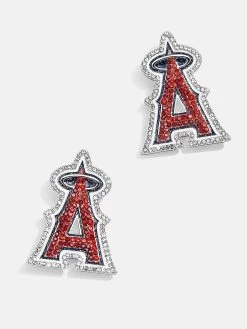 MLB Statement Stud Earrings - Los Angeles Angels