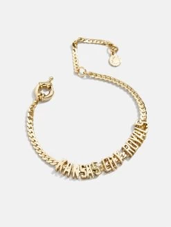MLB Gold Curb Chain Bracelet - Kansas City Royals -Baublebar 104428 G 02
