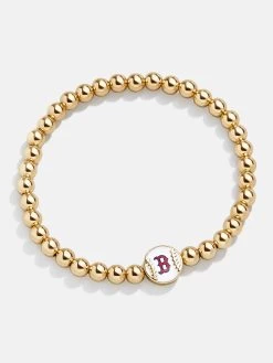 MLB Gold Pisa Bracelet - Boston Red Sox -Baublebar 104448 G 02