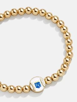 MLB Gold Pisa Bracelet - Kansas City Royals