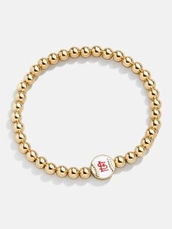 MLB Gold Pisa Bracelet - St. Louis Cardinals -Baublebar 104460 G 02