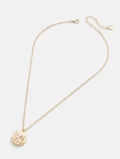 MLB Gold Baseball Charm Necklace - New York Yankees 7 MLB Gold Baseball Charm Necklace - New York Yankees -Baublebar 104478 G 02
