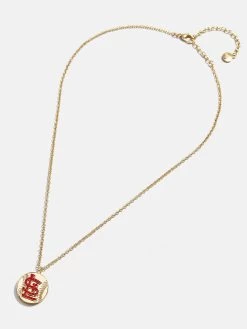 MLB Gold Baseball Charm Necklace - St. Louis Cardinals -Baublebar 104481 G 02