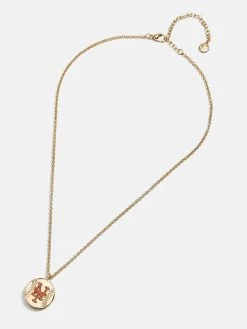 MLB Gold Baseball Charm Necklace - New York Mets 7 MLB Gold Baseball Charm Necklace - New York Mets -Baublebar 104484 G 02