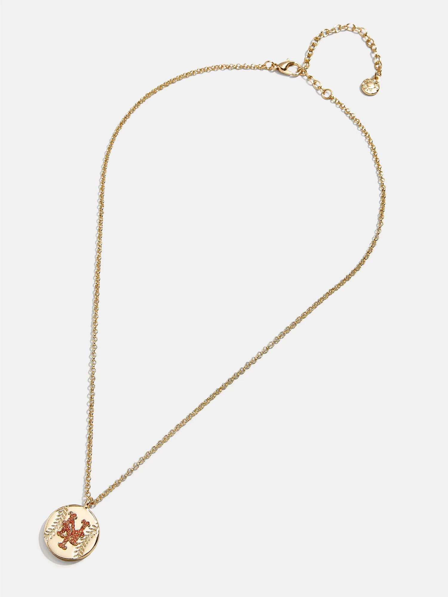 MLB Gold Baseball Charm Necklace - New York Mets 5 MLB Gold Baseball Charm Necklace - New York Mets - Image 3