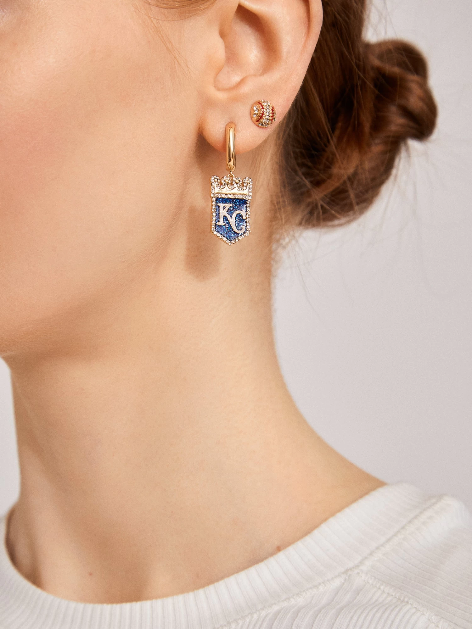 MLB Earring Set - Kansas City Royals 4 MLB Earring Set - Kansas City Royals - Image 2