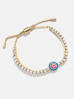 MLB Gold Tennis Bracelet - Chicago Cubs -Baublebar 104868 G 02