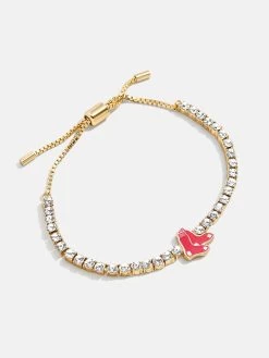 MLB Gold Tennis Bracelet - Boston Red Sox -Baublebar 104869 G 02