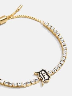 MLB Gold Tennis Bracelet - Detroit Tigers