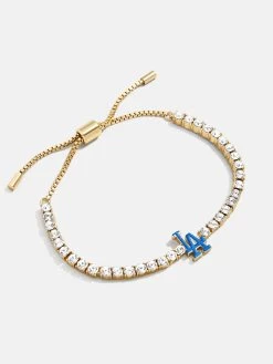 MLB Gold Tennis Bracelet - Los Angeles Dodgers -Baublebar 104876 G 02