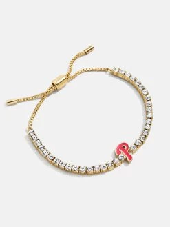 MLB Gold Tennis Bracelet - Philadelphia Phillies -Baublebar 104882 G 02