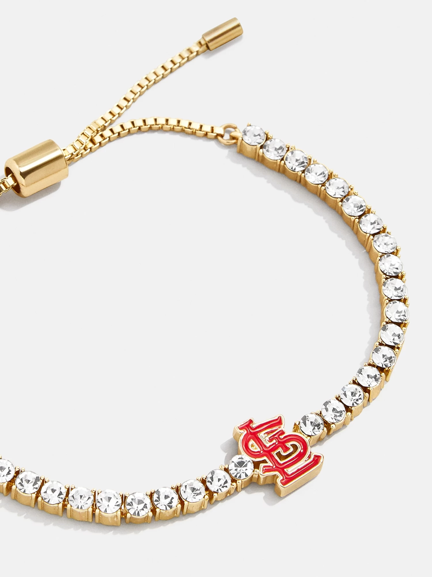 MLB Gold Tennis Bracelet - St. Louis Cardinals 3 MLB Gold Tennis Bracelet - St. Louis Cardinals