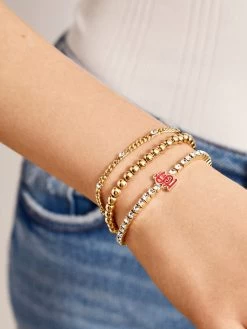 MLB Gold Tennis Bracelet - St. Louis Cardinals 6 MLB Gold Tennis Bracelet - St. Louis Cardinals -Baublebar 104888 m
