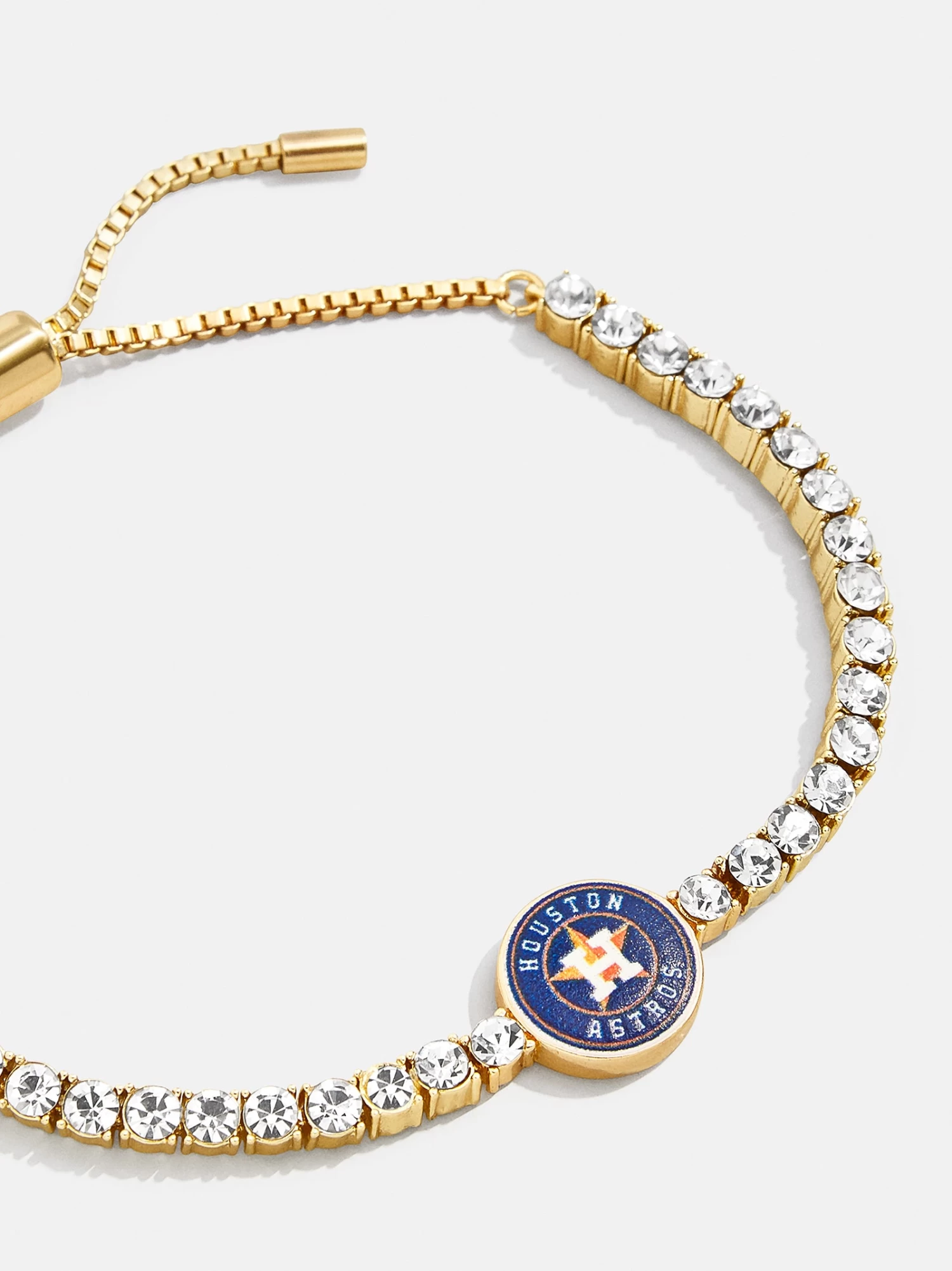 MLB Gold Tennis Bracelet - Houston Astros 3 MLB Gold Tennis Bracelet - Houston Astros