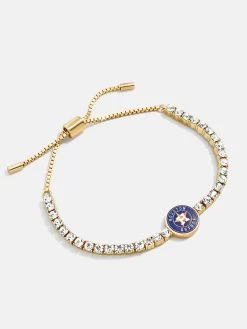 MLB Gold Tennis Bracelet - Houston Astros 7 MLB Gold Tennis Bracelet - Houston Astros -Baublebar 104890 G 02