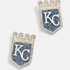 MLB Statement Stud Earrings - Kansas City Royals -Baublebar 105110 G 01