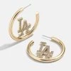 MLB Gold Logo Hoops - Los Angeles Dodgers -Baublebar 105193 G 01