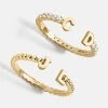 18K Gold Double Initial Custom Ring 1 18K Gold Double Initial Custom Ring -Baublebar 105348 105789 Group v3 6404813f 3817 4b83 9f57 5796d4215403