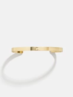 Initial Cuff Bracelet - Gold Letter 26 Initial Cuff Bracelet - Gold Letter -Baublebar 105622 G C