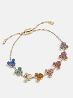 Mickey Mouse Disney Pavé Pull-Tie Bracelet -Baublebar 105921 G 02
